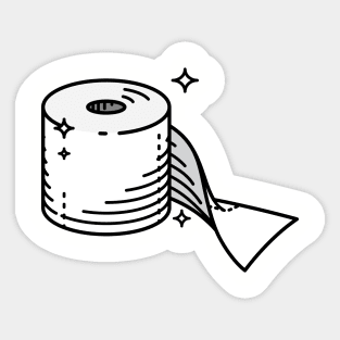 Roll of Toilet Paper Sticker